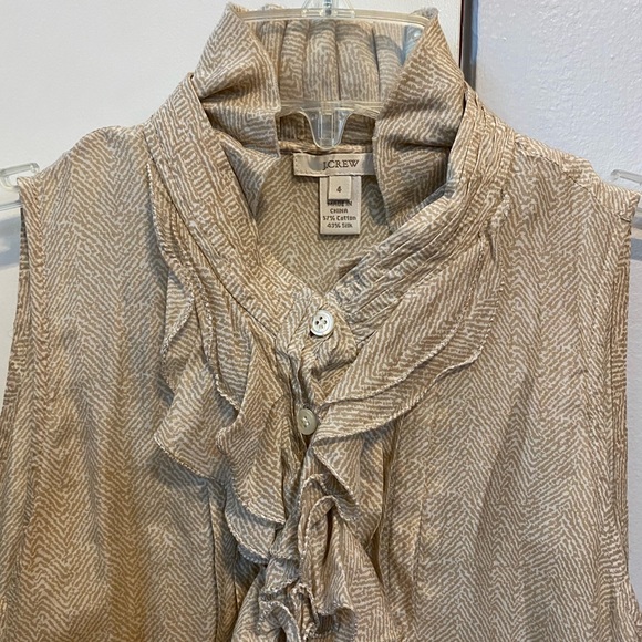 Cotton/Silk blouse with ruffles - Picture 1 of 4